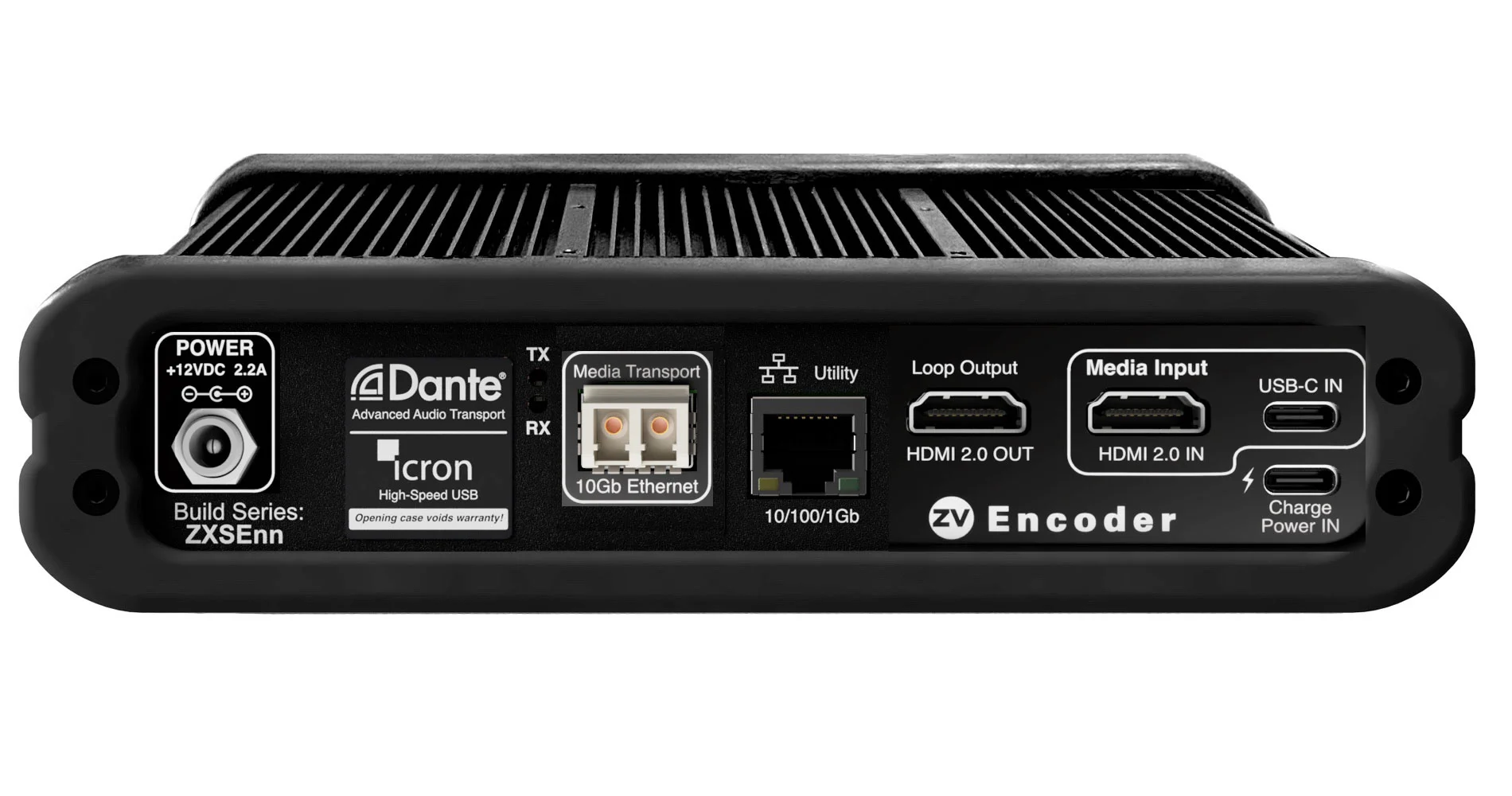 Z4KF2XS-EAU – ZyPer4K−XSE Fiber Encoder with Dante and Icron