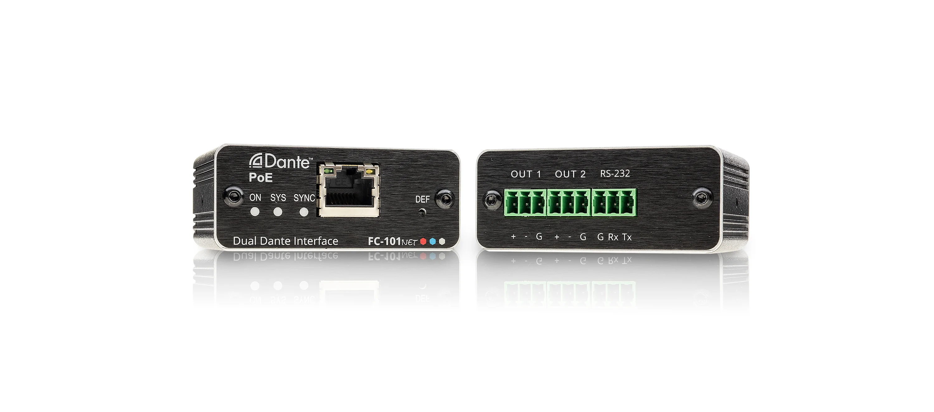 FC-101Net – 2-Kanal-Dante-Decoder und PoE-Empfänger