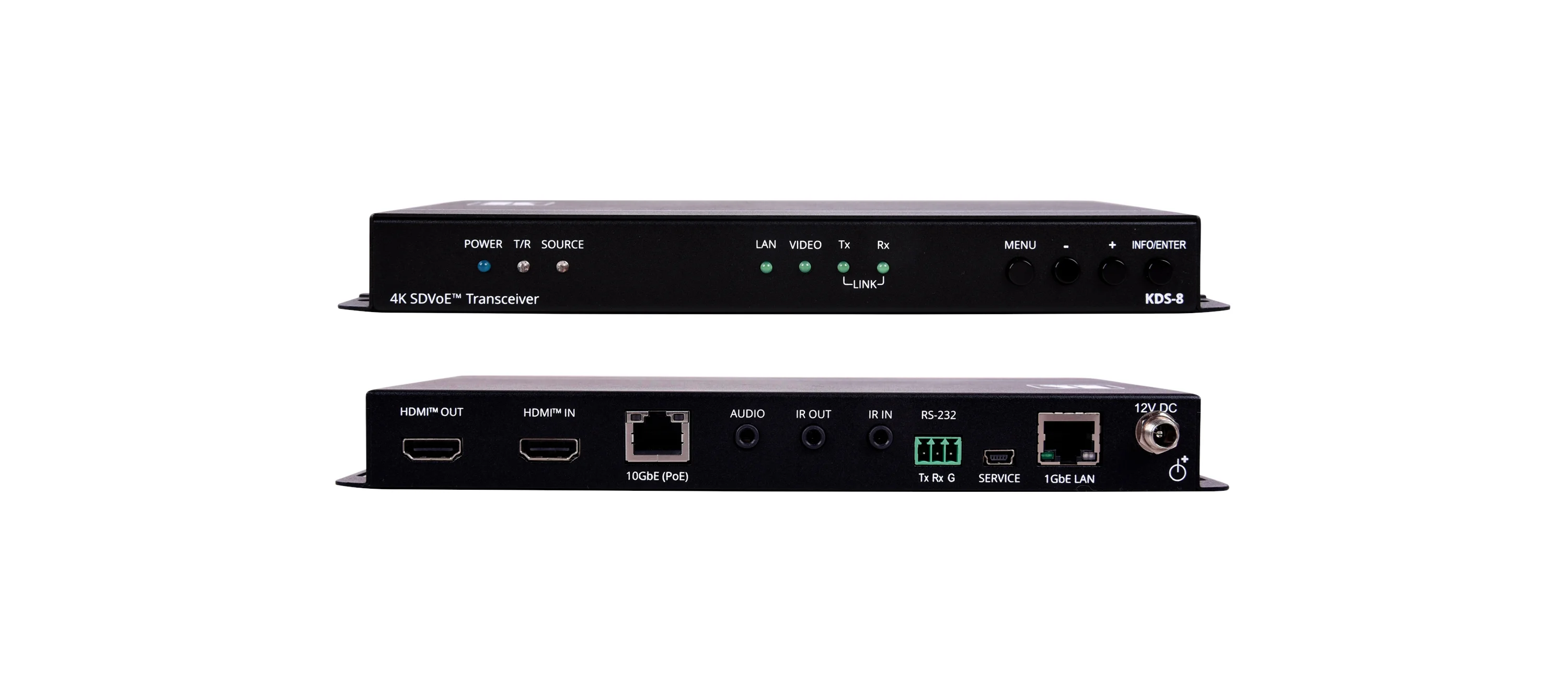 KDS-8 – Latenzfreier 4K HDR SDVoE Video Streaming Transceiver über Kupfer