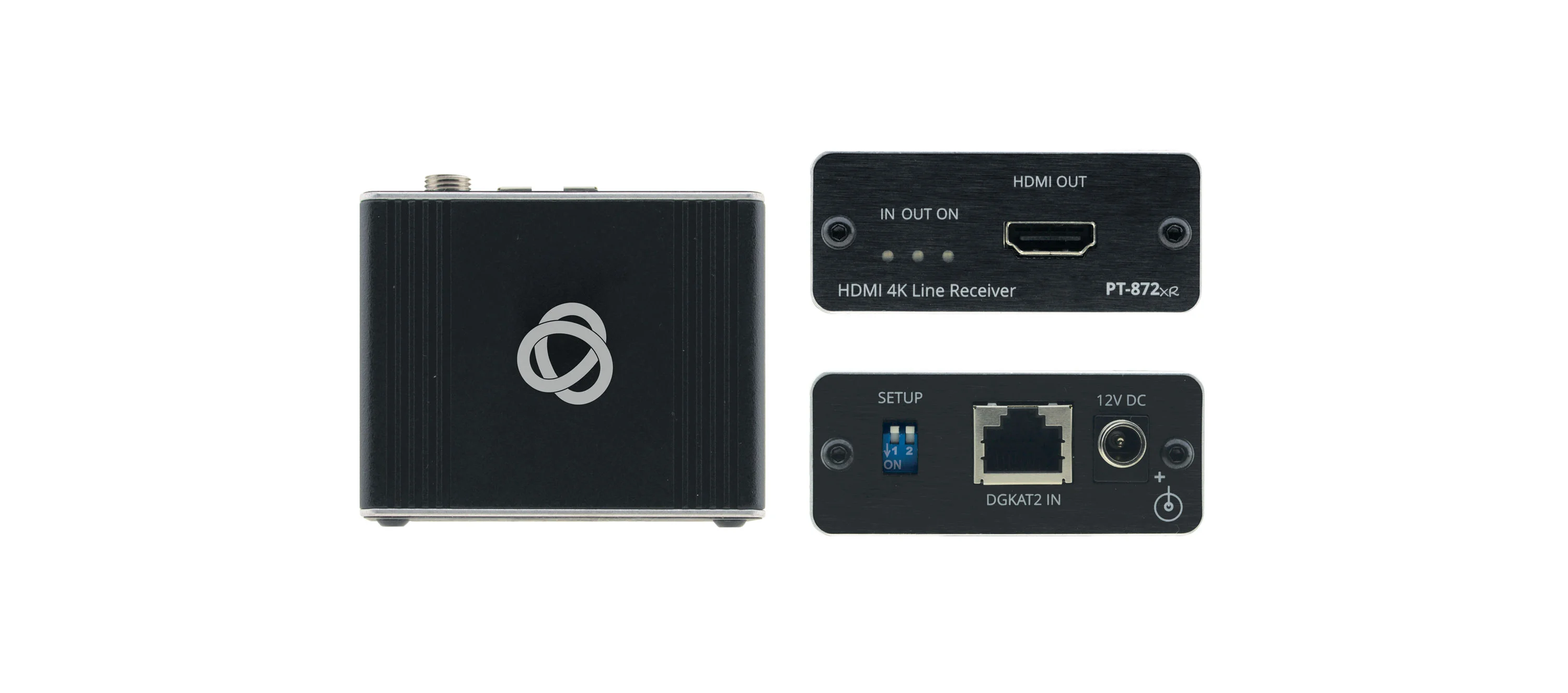 PT-872xr – 4K HDR HDMI Kompakte PoC-Empfänger über Long-Reach DGKat 2.0