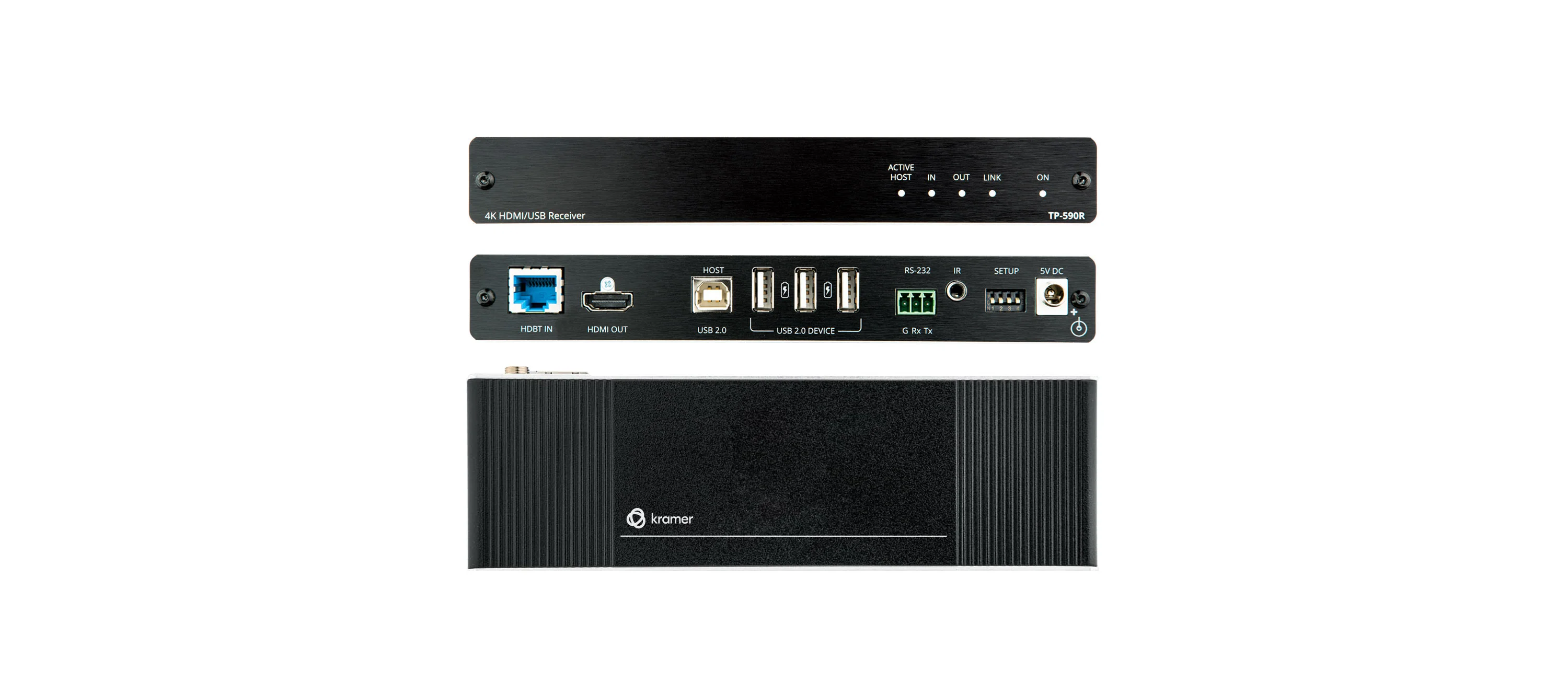 TP-590R – 4K60 4:2:0 HDMI-Empfänger mit USB, RS-232 & IR über HDBaseT 2.0 mit langer Reichweite