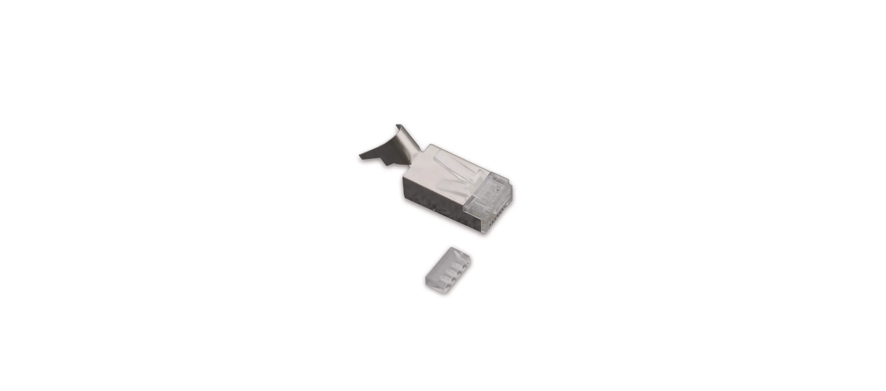 CON-RJ45-3 – Geschirmter RJ-45 Crimp-Stecker für CAT 6 Kabel