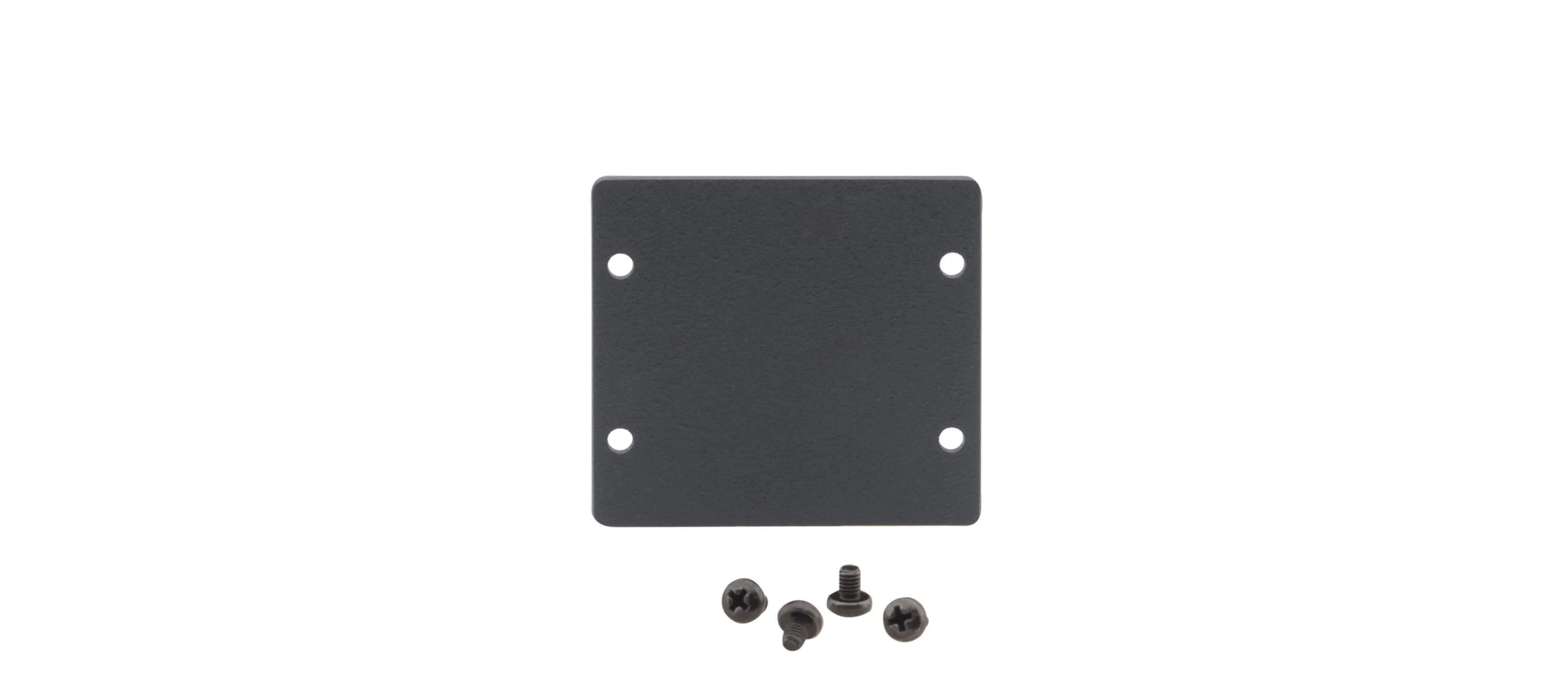 W-2BLANK (B) – Wall-Plate Einsatz - Doppel-Blindplatte - schwarz