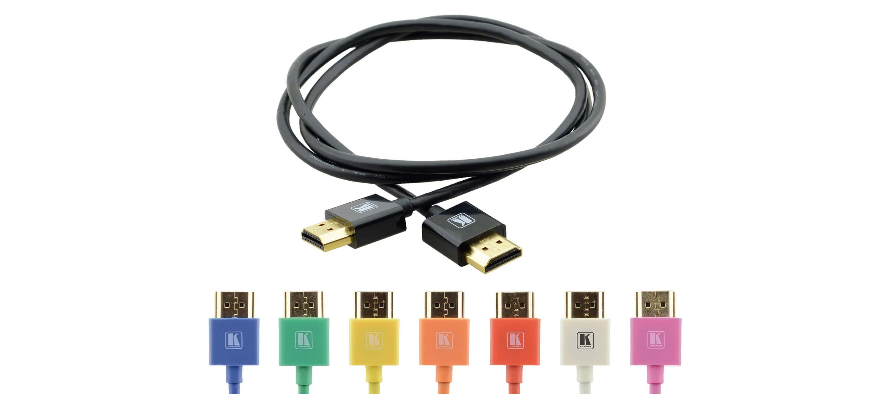 C-HM/HM/PICO/BK-2 – Ultradünnes hochflexibles High-Speed HDMI-Kabel mit Ethernet - 60 cm - schwarz