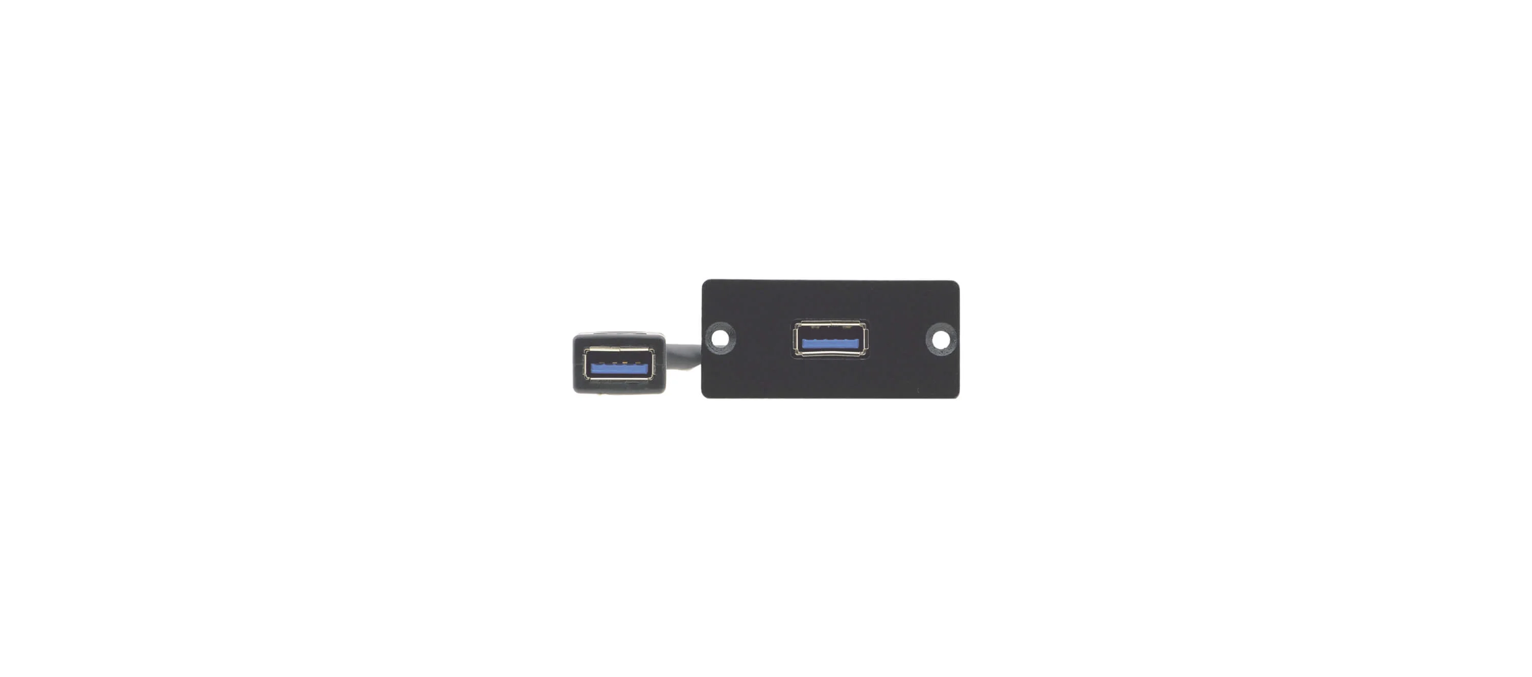 WU3-AA (B) – Wall Plate Insert - USB 3.0 (A/A) - Black
