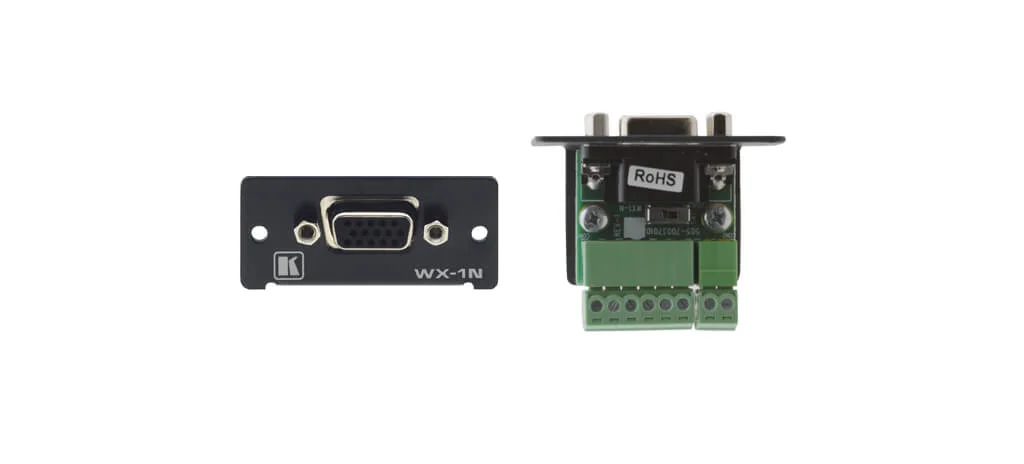 WX-1N (W) – Wall-Plate Einsatz mit HD15-Buchse / Schraubklemmen - weiß