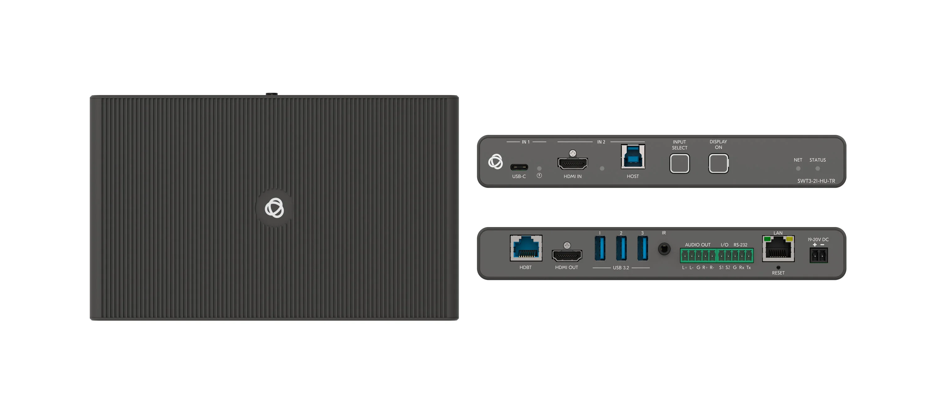 SWT3-21-HU-TR – 2x1 4K60 USB–C/HDMI Switcher Extender