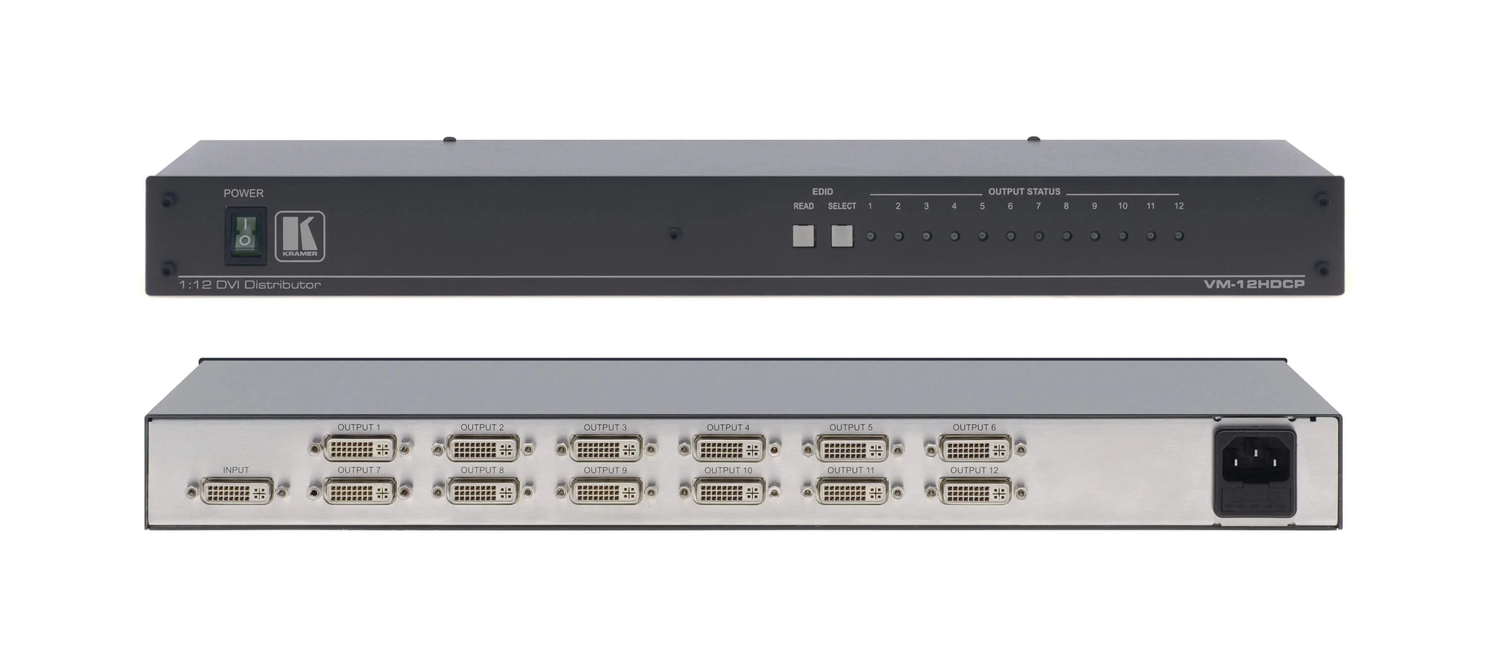 VM-12HDCP – 1:12 HDCP-konformer Verteilverstärker für DVI