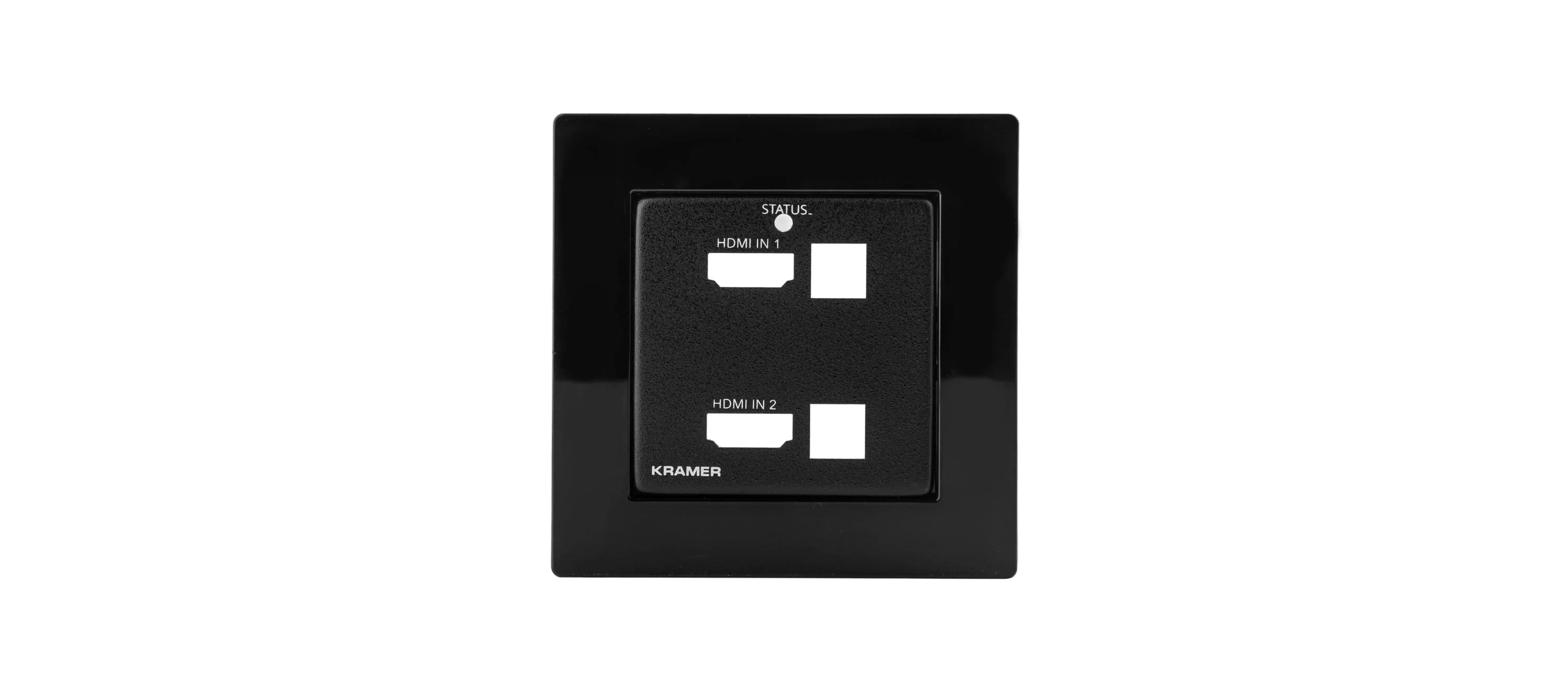 WP-211X EU PANEL SET – Black Frame and Faceplate Set for Wall Plate