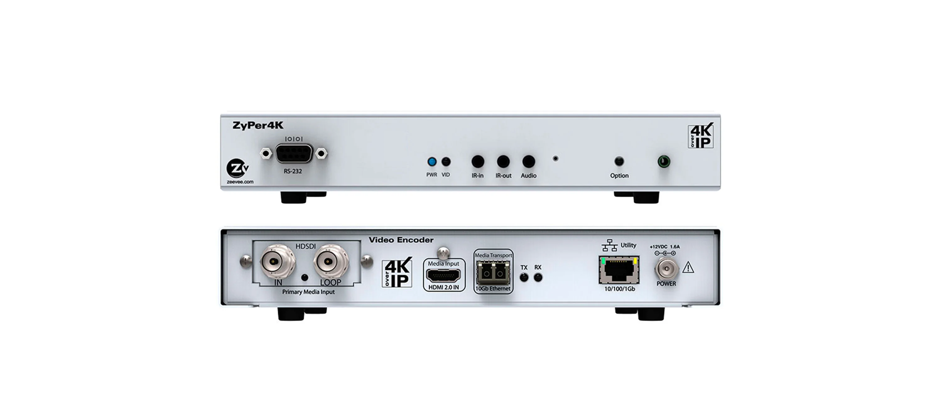 Z4K12GSDIENCF3 – ZyPer4K Extended HDMI 2.0 & 12G SDI Fiber Encoder