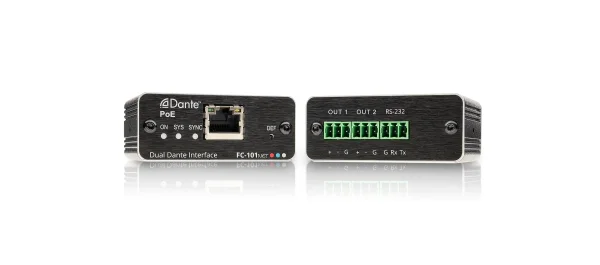 FC-101Net – 2-Kanal-Dante-Decoder und PoE-Empfänger