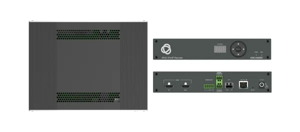 KDS-100DEC – Open−Standard 4K AVoIP Decoder with Ultra−Low Latency