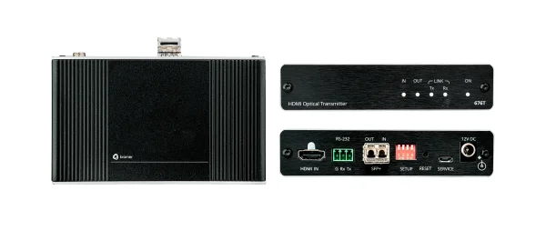 676T – 4K60 4:4:4 HDMI und RS-232 Transmitter über SFP+ MM/SM Glasfaser