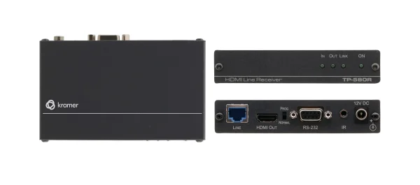 TP-580R – 4K60 4:2:0 Empfänger für HDMI HDCP 2.2 mit RS-232 und IR über Long-Reach HDBaseT