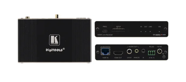 TP-580RA – 4K60 4:2:0 HDMI-Empfänger mit RS-232-, IR- und Stereo-Audio-Extraktion über Long-Reach HDBaseT