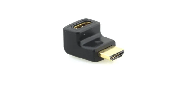 AD-HF/HM/RA – HDMI-Buchse / HDMI-Stecker Adapter im 90° Winkel