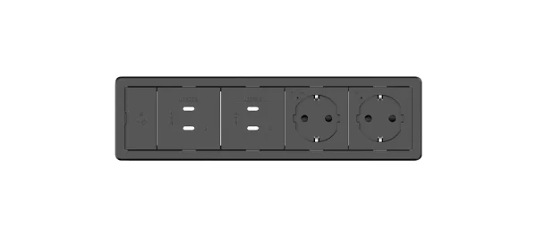 T-IN4-FRAME-A – Table In-Surface, Baseline, Aluminum Frame Rectangle, 4 modules. Includes – Aluminum locking device