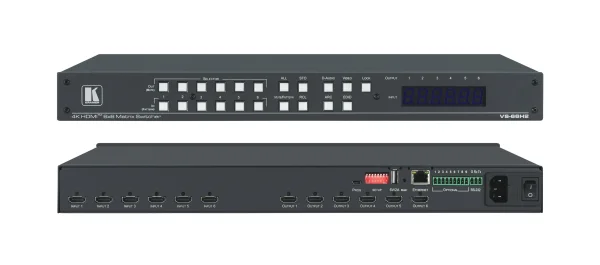 VS-66H2 – 6x6 4K HDR HDCP 2.2 Matrix-Umschalter für digitales Audio-Routing