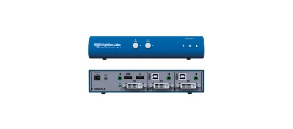 SK21D-3 – HighSecLabs Sicherer 2-Port DVI-I KVM-Switch