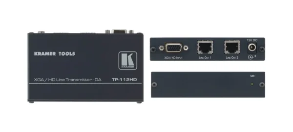 TP-112HD – 1:2 Twisted Pair Übertrager mit Verteilverstärker für Computergrafikvideo und HDTV