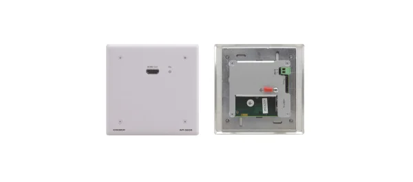 WP-580R/EU(B)-80 – EU-großer Wallplate-Empfänger^ mit schwarzem 2-fach Designrahmen